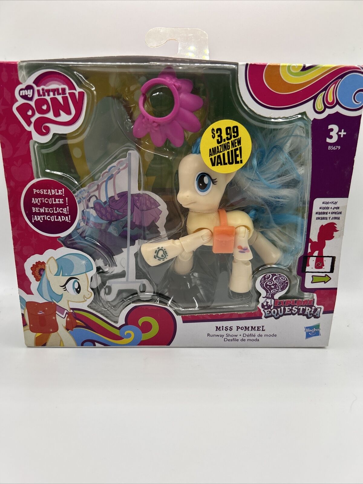 My Little Pony Explore Equestria Poseable Miss Pommel Runway Show NEW