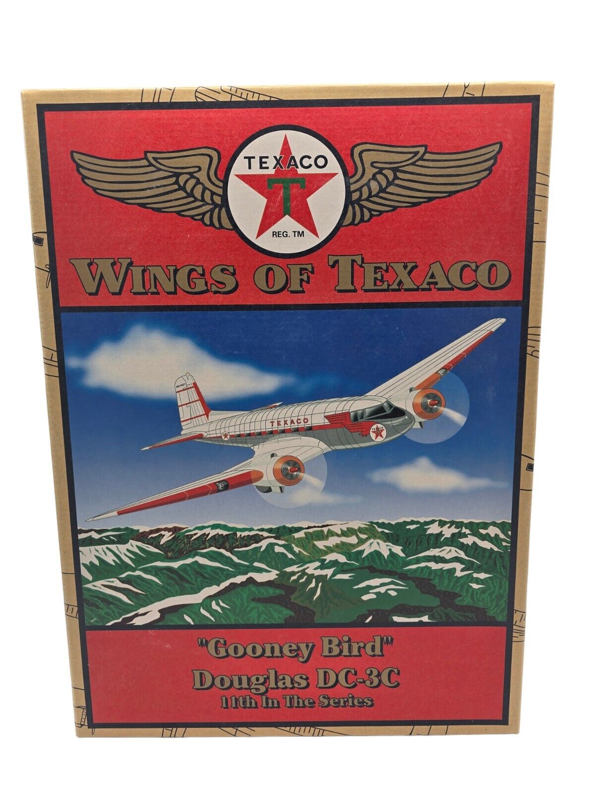 #11 ERTL Wings of Texaco Gooney Bird Douglas DC-3C Diecast Airplane #21255P