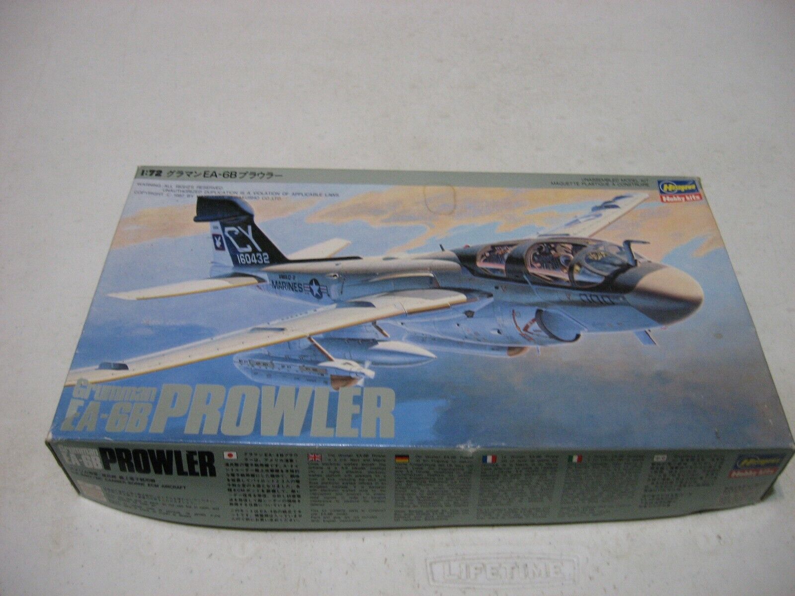 Hasegawa Grumman EA-6B Prowler USN/MC ECM Aircraft 1/72 Sc Model Kit #K14X:1200