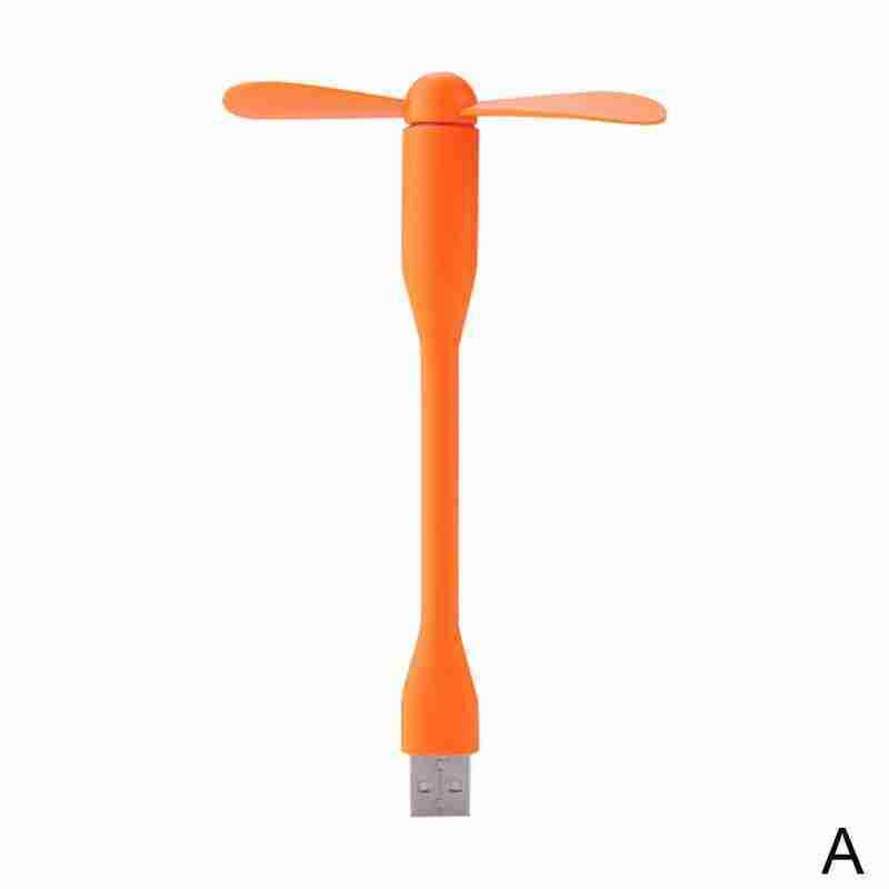 Portable Mini USB 2.0 Fan+LED Lamp Flexible Summer Gadget Bank For Tablet  4P3Q