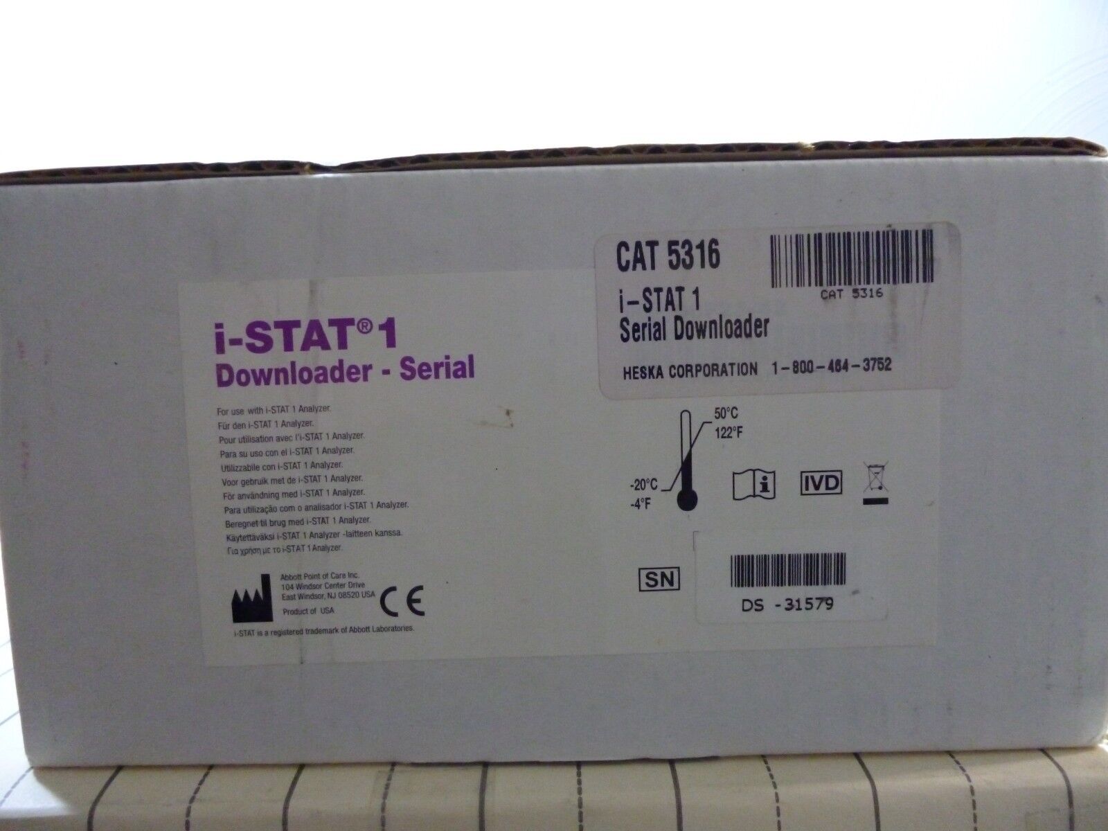 Abbott   i-STAT 1 Downloader  Heska-for veterinary use 