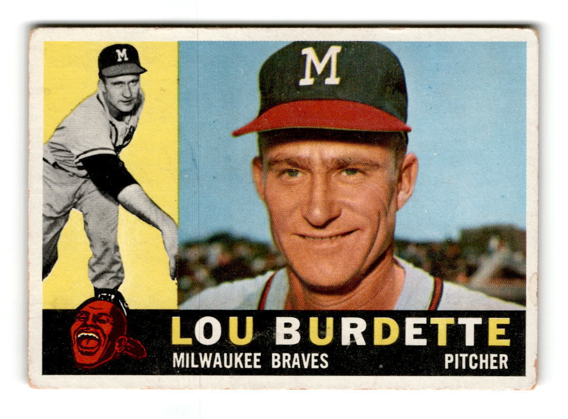 1960 Topps Lew Burdette  #70   Milwaukee Braves Baseball Card