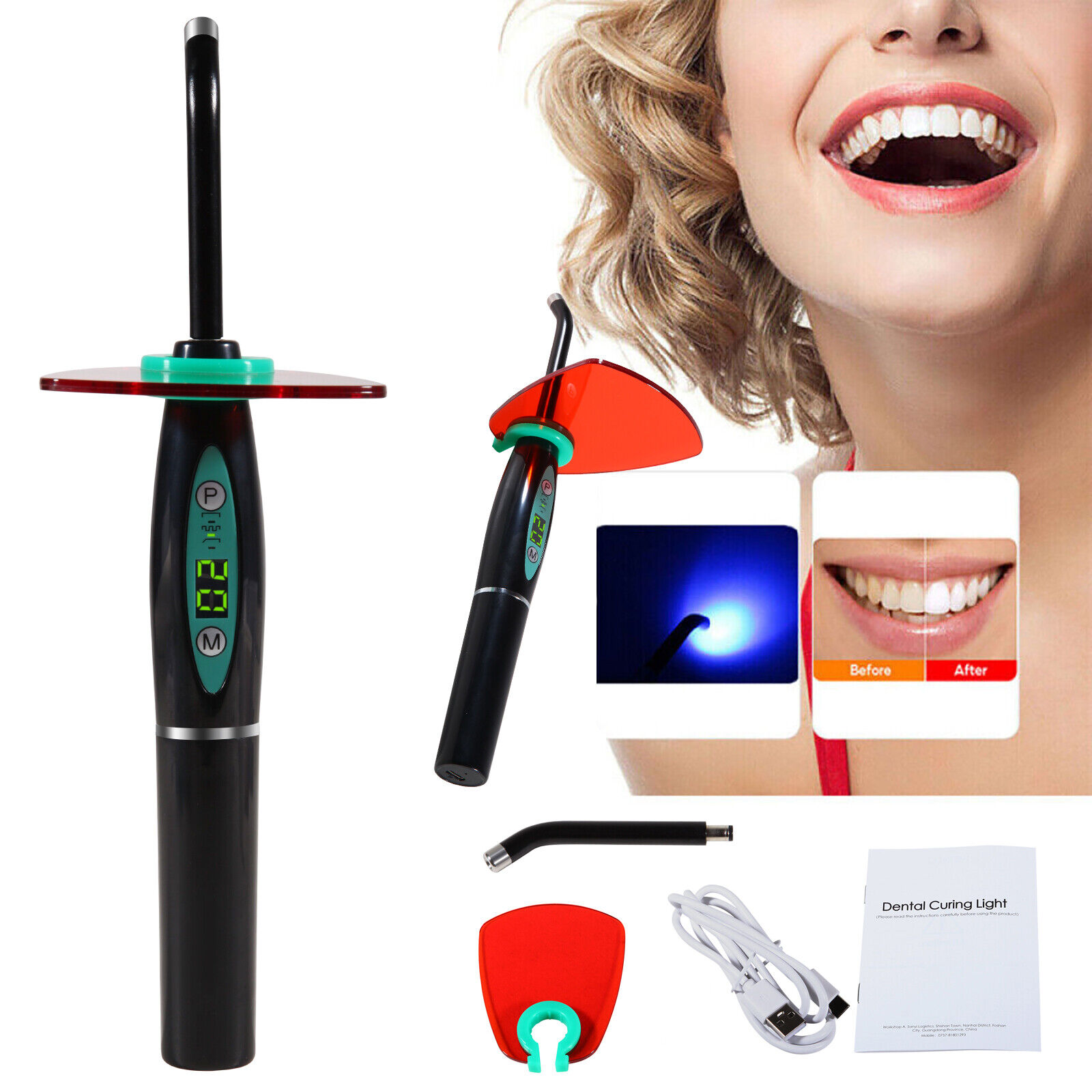 New UV Dental Wireless LED Curing Light Cure Lamp Curing Machine