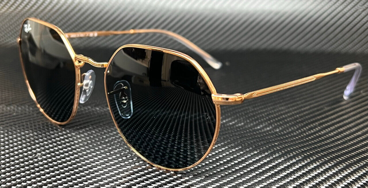 RAY BAN RB3565 9202R5 Rose Gold Blue Unisex 53 mm Sunglasses