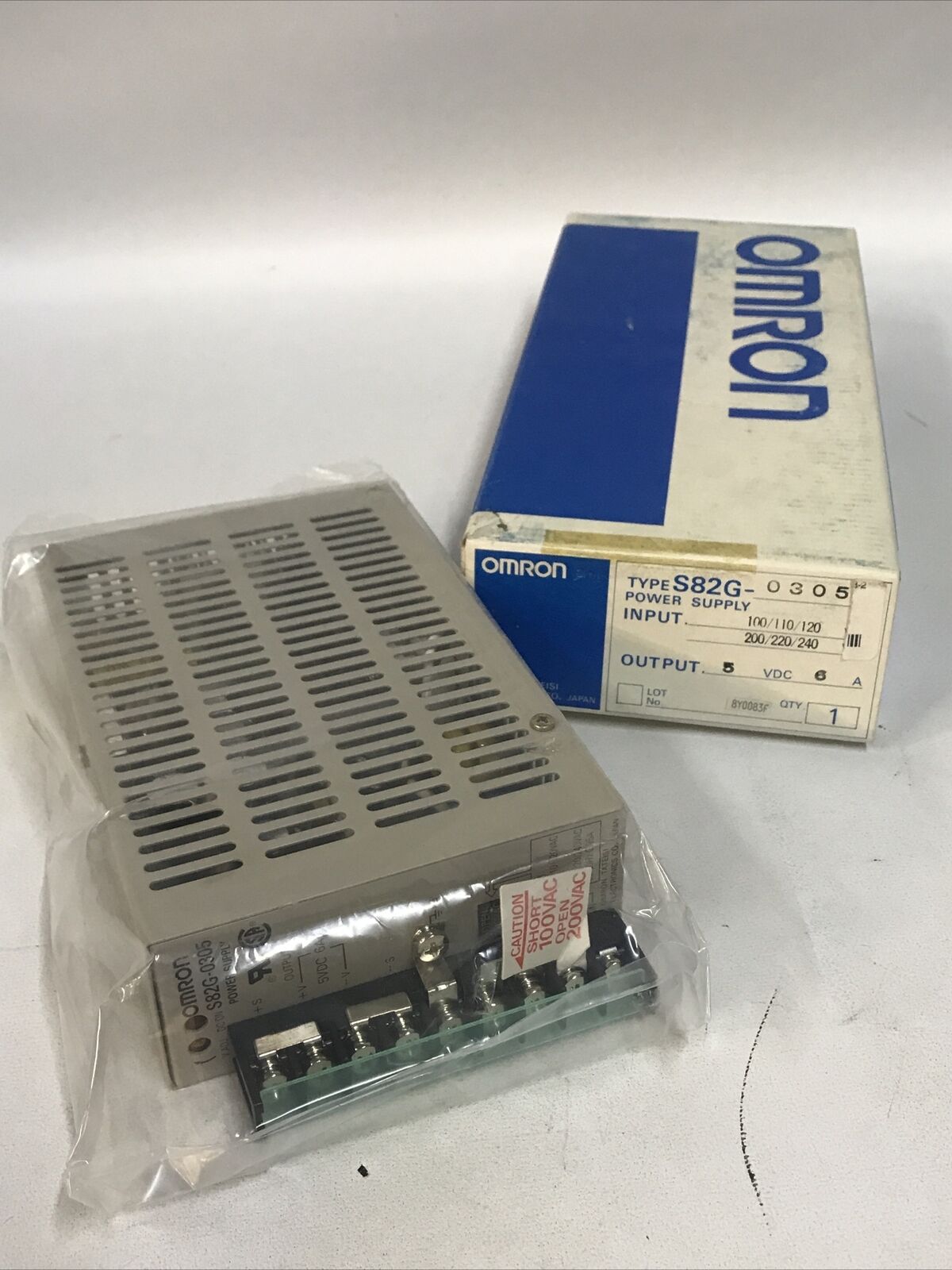 OMRON S82G-0305 / S82G0305 Power Supply  5VDC 6amp (New In Box)