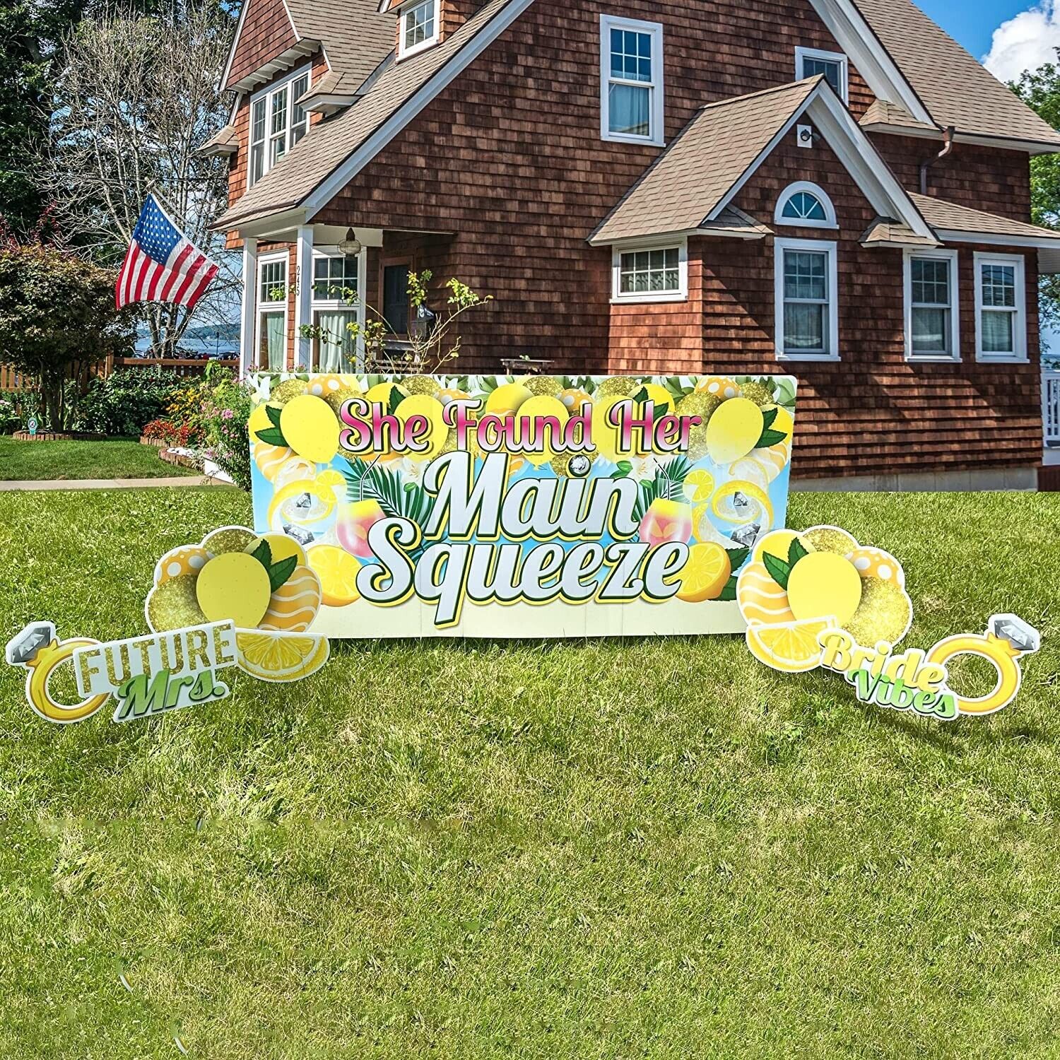 Bridal Shower Yard Signs, She Found Her Main Squeeze Lemon Party, 6ez 16ss