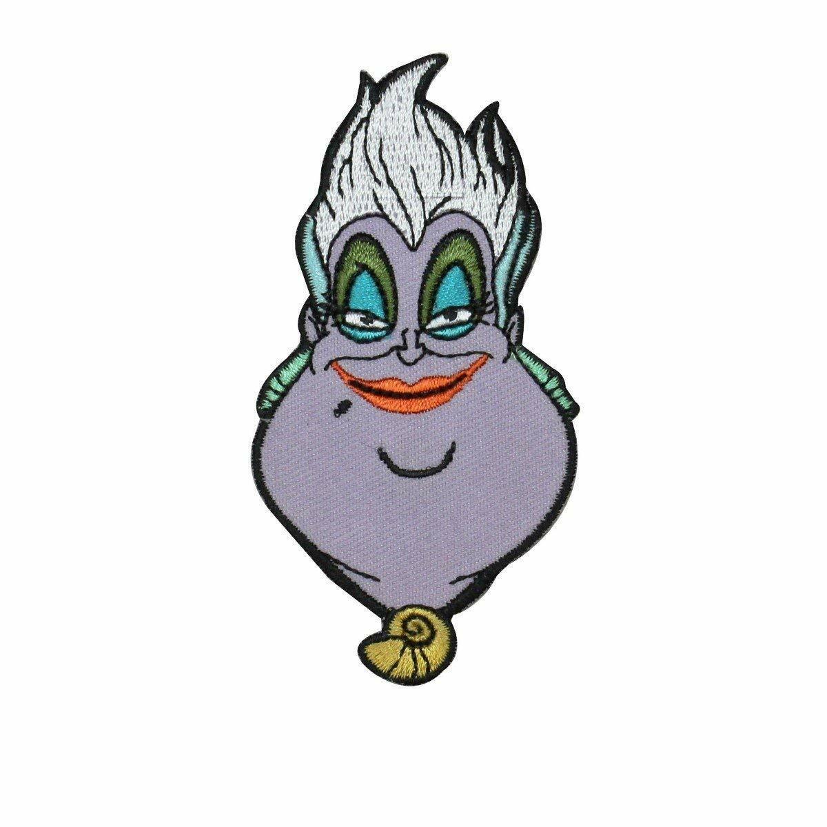 Disney The Little Mermaid Ursula Villain Embroidered Iron On Patch - 006-D