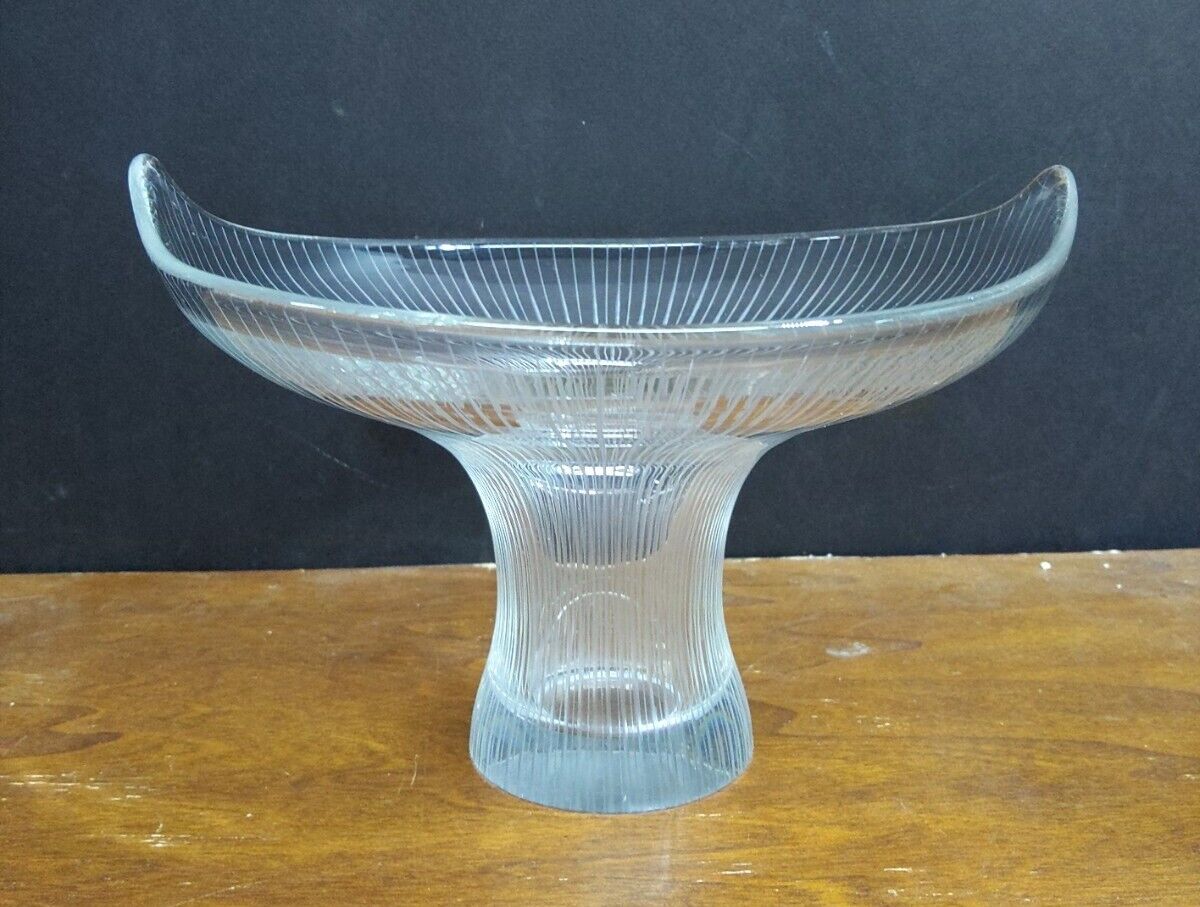 Tapio Wirkkala Kantarelli Line-cut Art Glass Vase 9\
