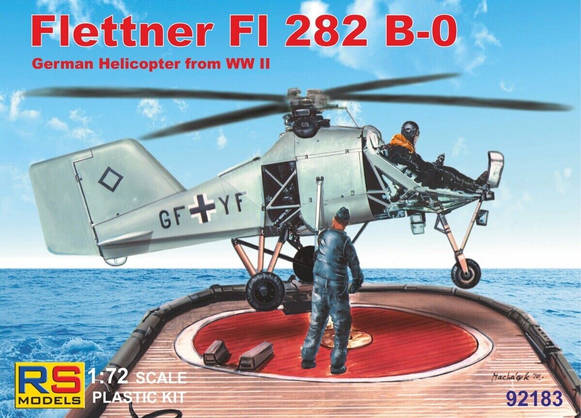 RS Models 1/72 Flettner Fl 282 B-0, Plastic model kit