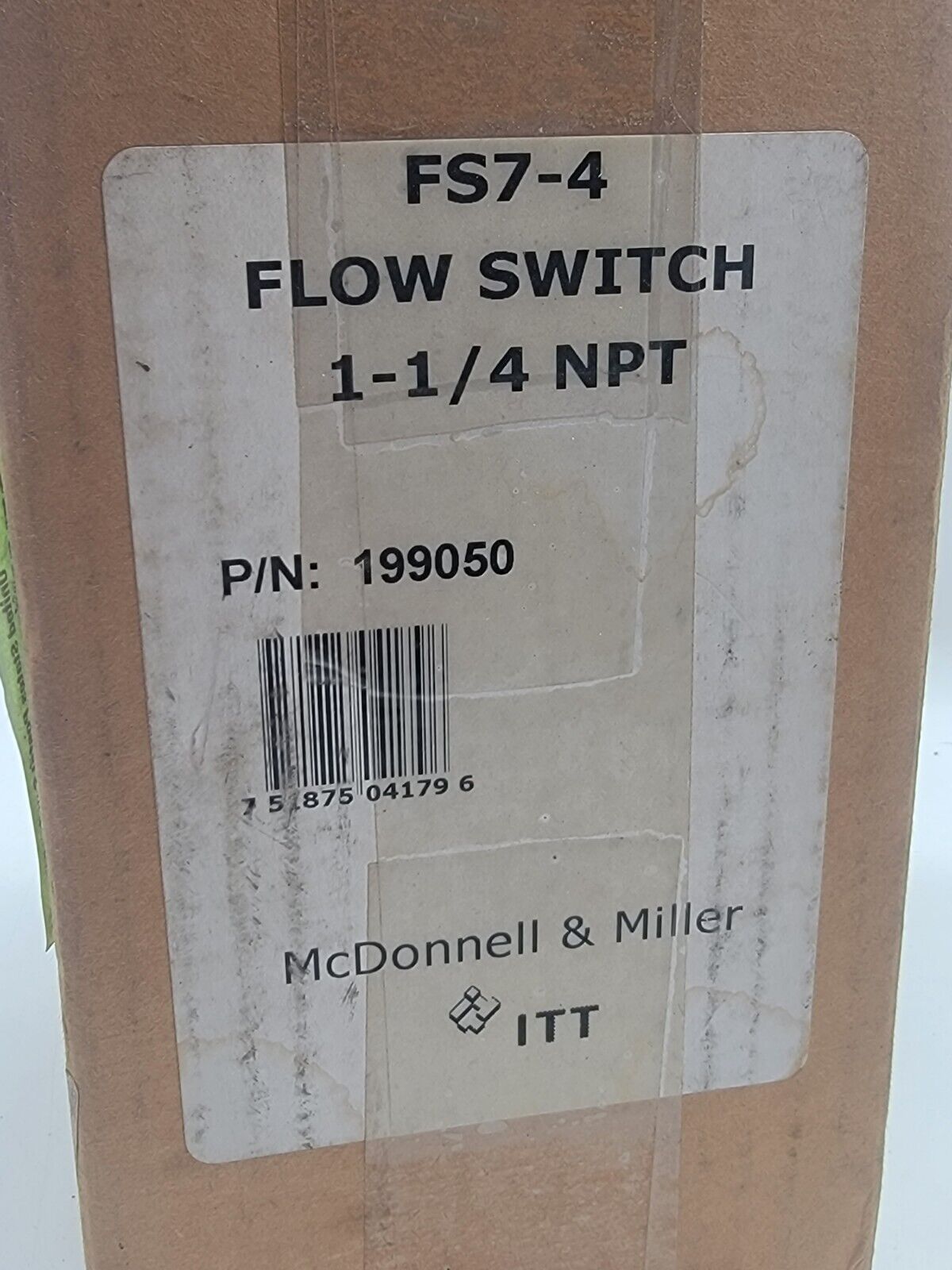 Mcdonnell-Miller,FS7-4W,Flow Switch 1-1/4 In 300 PSI