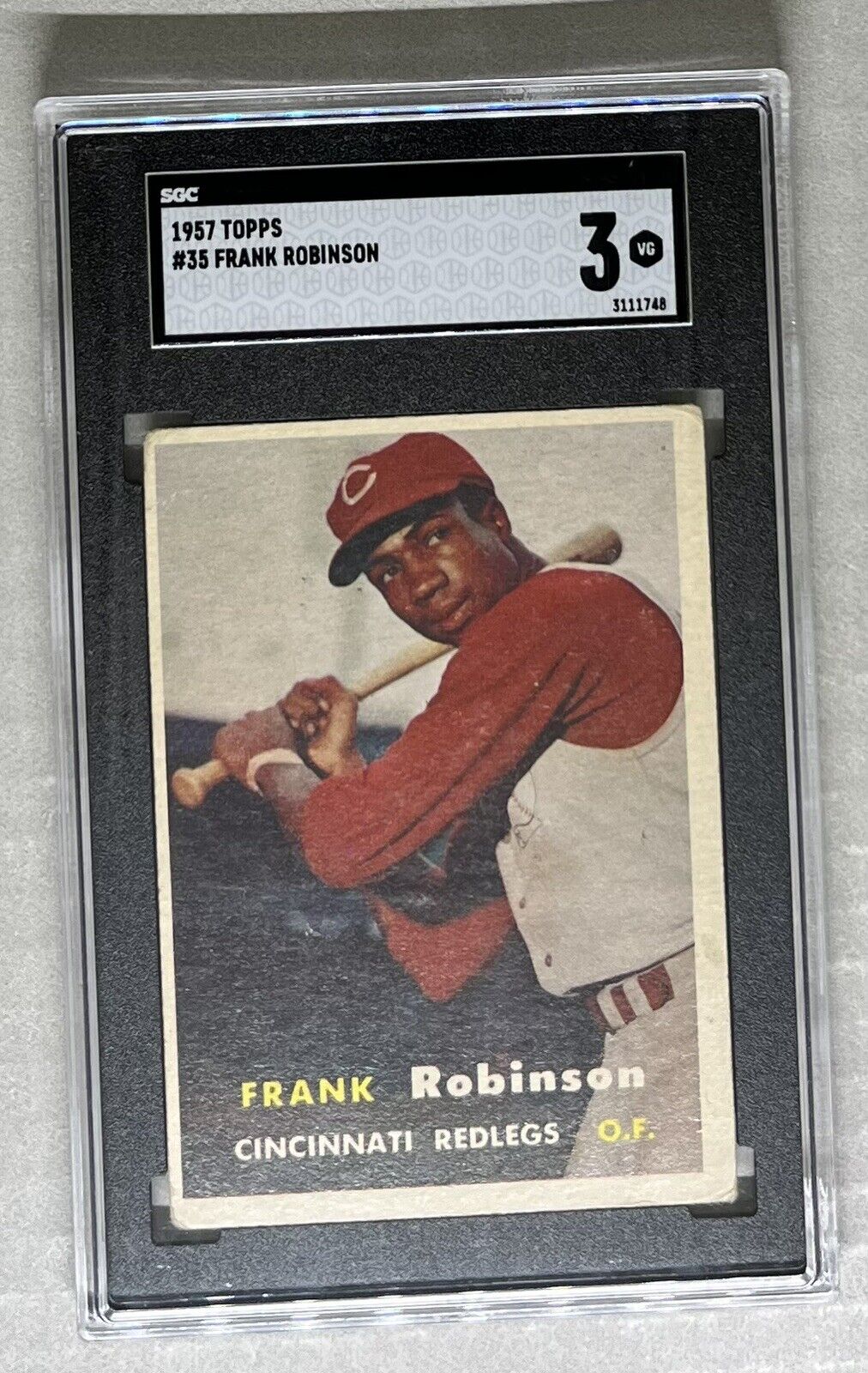 1957 Topps #35 Frank Robinson Rookie RC HOF SGC 3