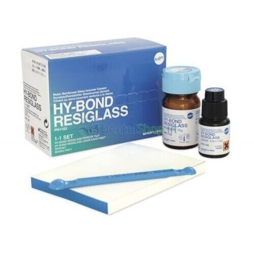 Shofu Hy-Bond Resiglass Resin Modified Glass Ionomer Dental Cement 15gm/8.6ml FR