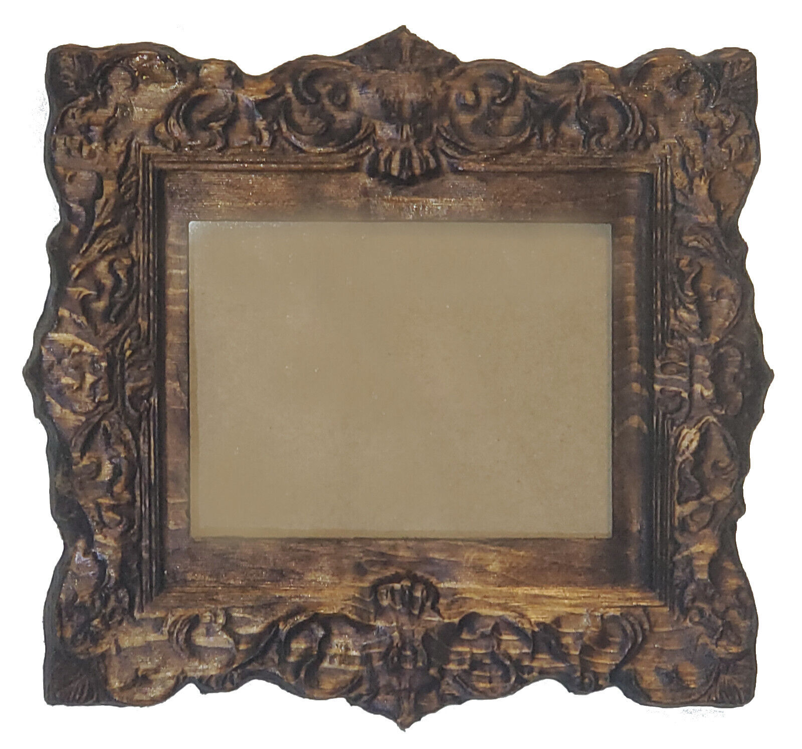 5x7 Ornate 100% Real Wood Antique Picture Frame Unique Carved and Old Fashioned