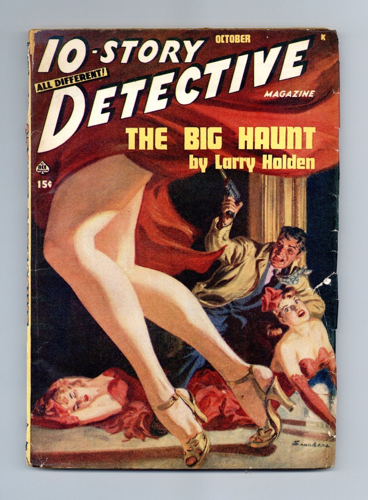 10-Story Detective Magazine Pulp Oct 1948 Vol. 16 #2 FN