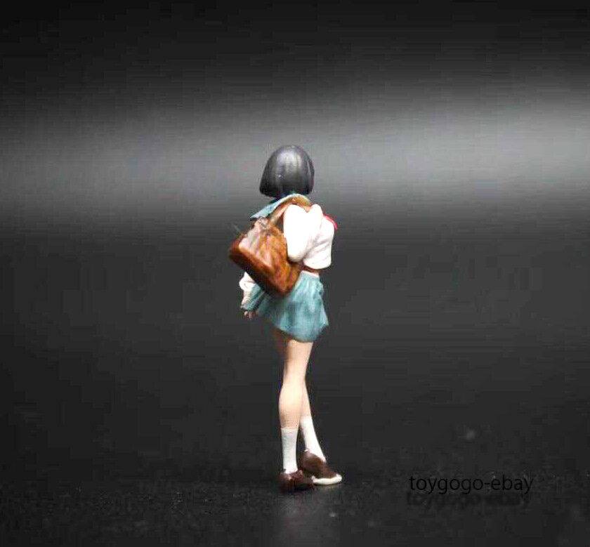 3D Print 1/64 figures Japan Hot JK girl fit 1:64 car STREET Stand Diorama