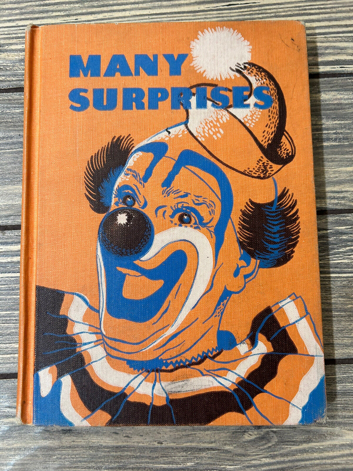 Vintage 1954 Many Surprises Hardcover Book Guy L Bond Clown Cover