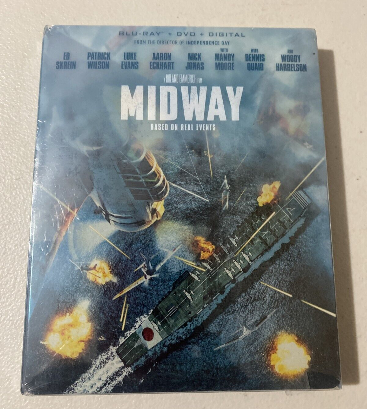 Midway (Blu-ray/DVD/ 2020) Steelbook Woody Harrelson, Patrick Wilson, Nick Jonas