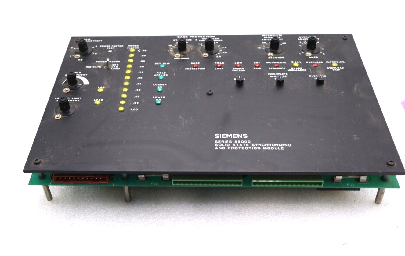 SIEMENS SERIES 85000 SOLID STATE SYNCHRONIZING AND PROTECTION MODULE STOCK #2350