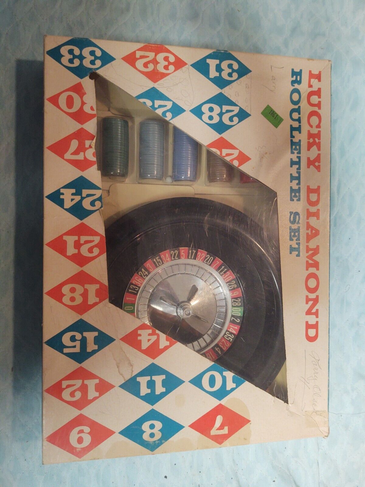 VINTAGE**FIRST PRODUCTION**Lucky Diamond #139 Roulette Set H Baron Co 1960\'s