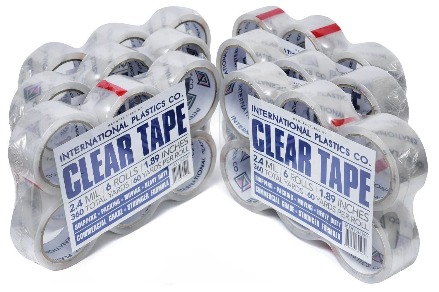 Heavy Duty Packing Tape 1.88 Inch x 60 Yards, 36 Rolls, Strong Seal, Clear