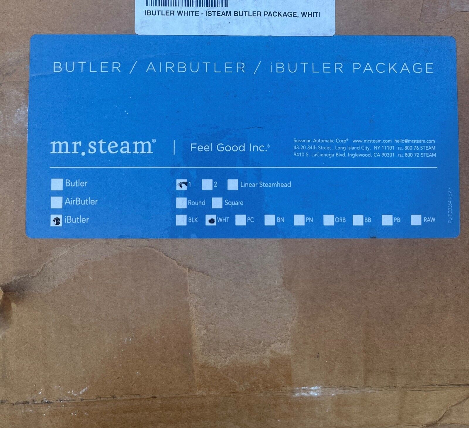 iButler® Steam Generator Control Kit / Package in White New, Old Stock 