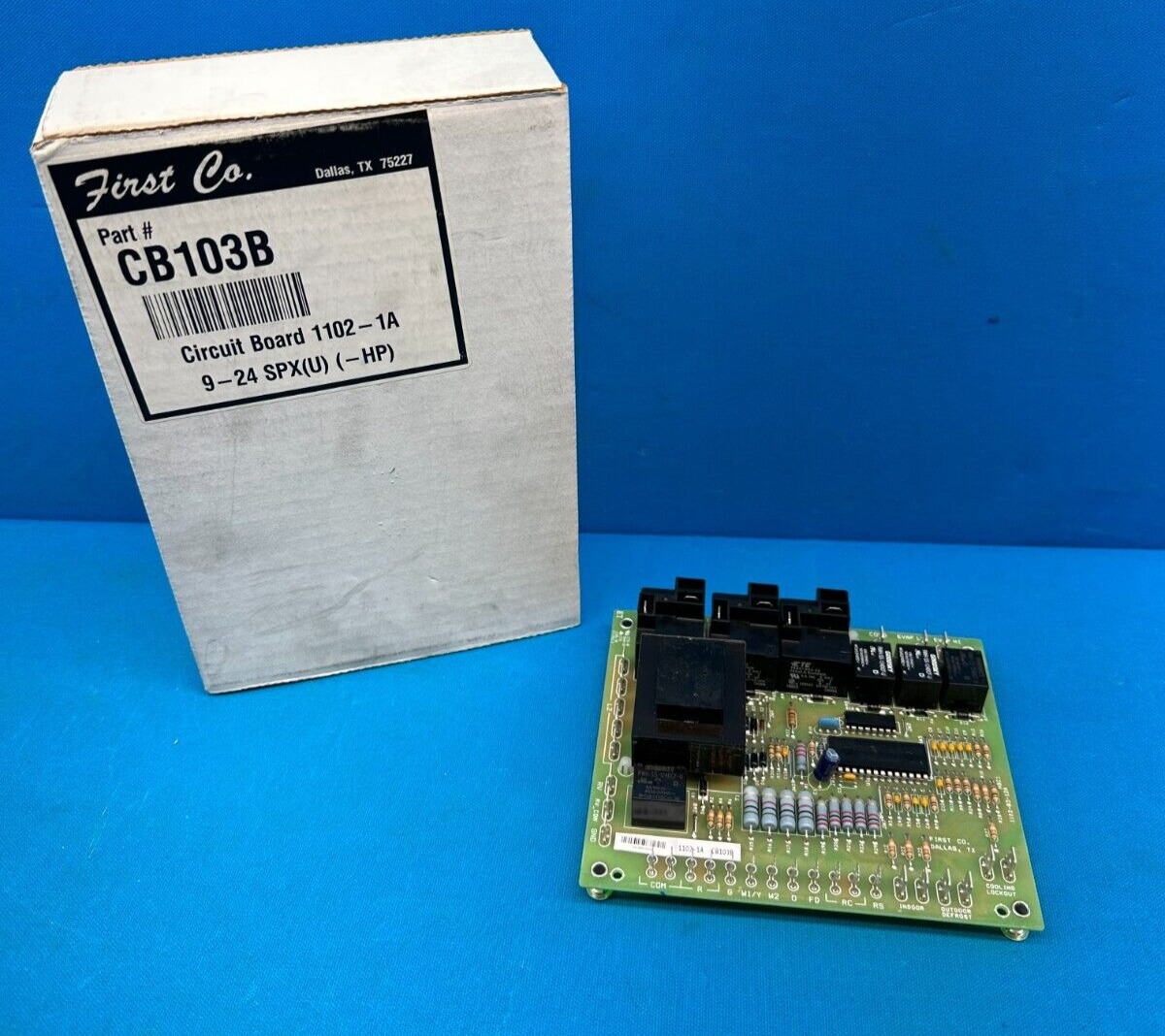First Company 24V Heater Control Circuit Board CB103B For SPX / SPU Heat Pumps
