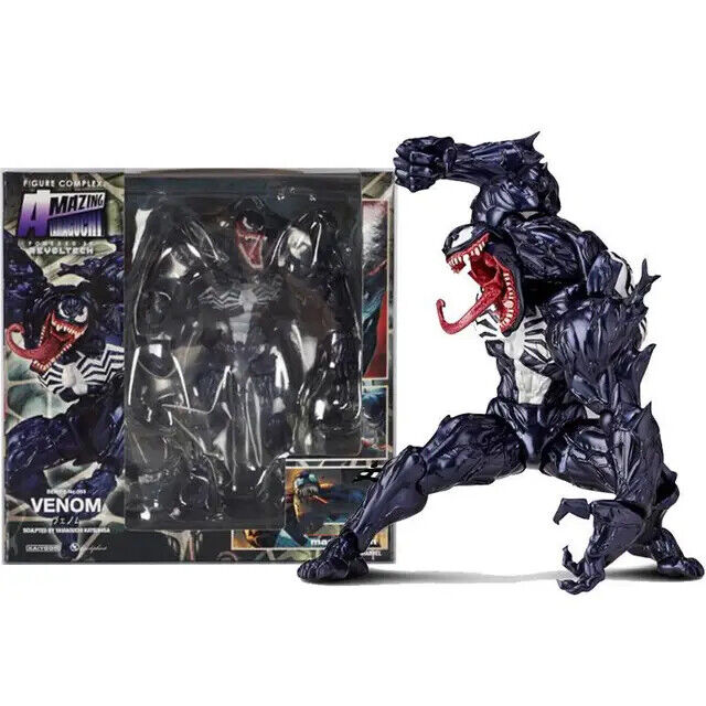 6.7\'\' Venom Action Figure Yamaguchi Revoltech Poseable Collectible Toy 17cm Gift