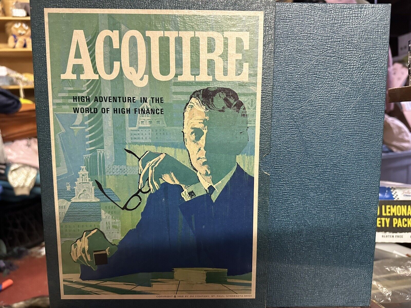 ACQUIRE Vintage 1962 3M World of High Finance Bookshelf Board Game COMPLETE