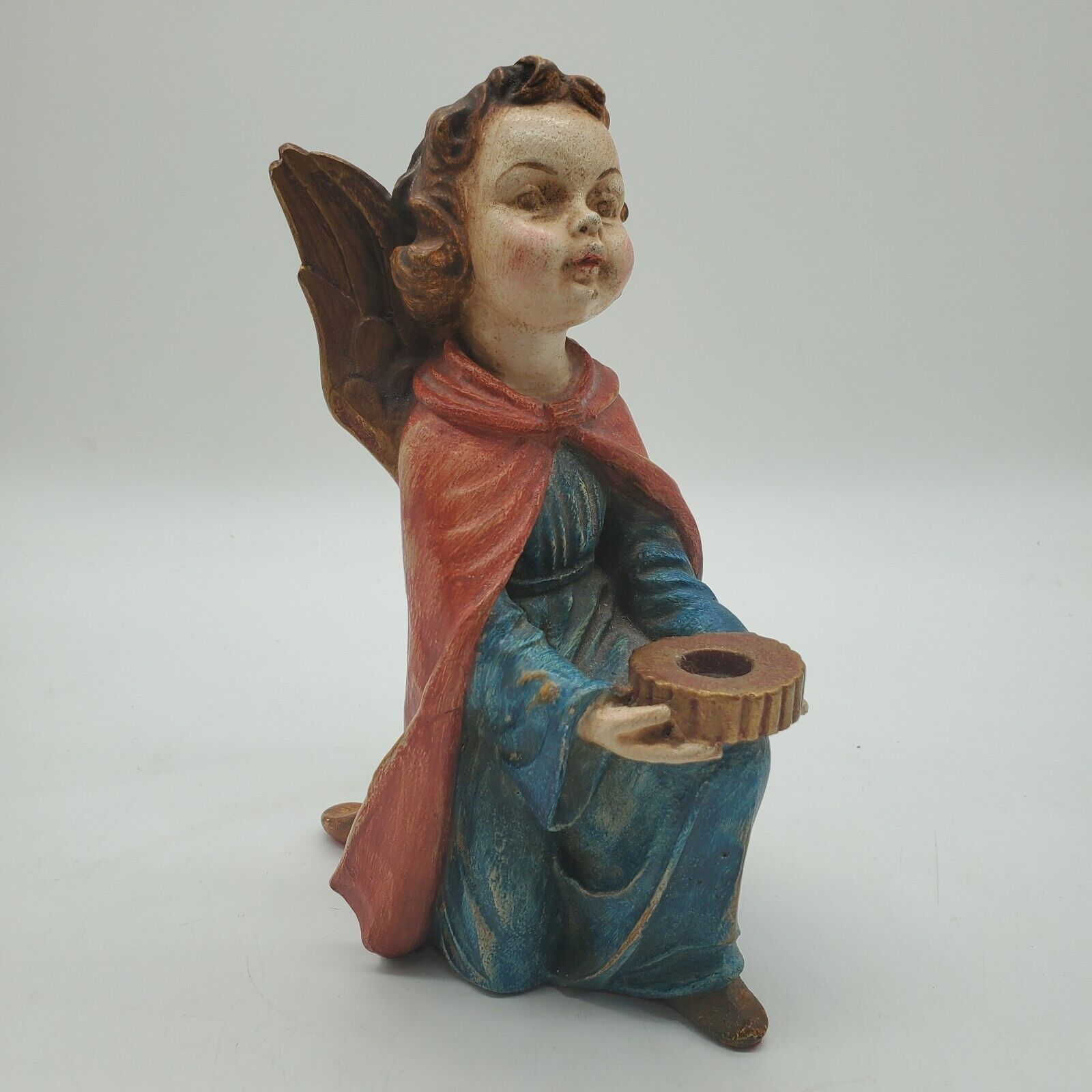 Vintage Angel Holding a Collection Bowl 7.5 in Tall Made In Germany 