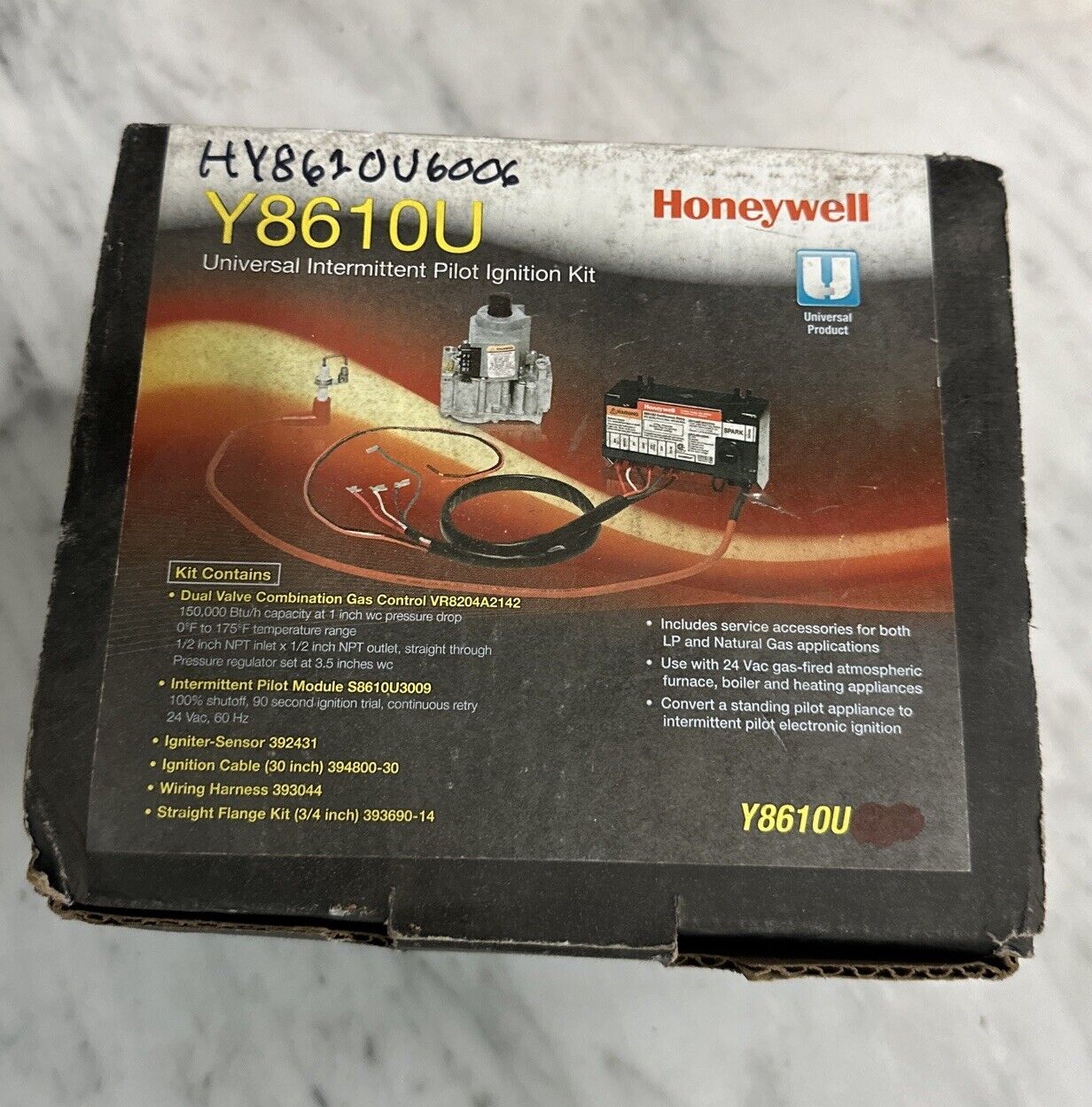 Honeywell/Resideo Y8610U6006 Intermittent Pilot Control Conversion Kit