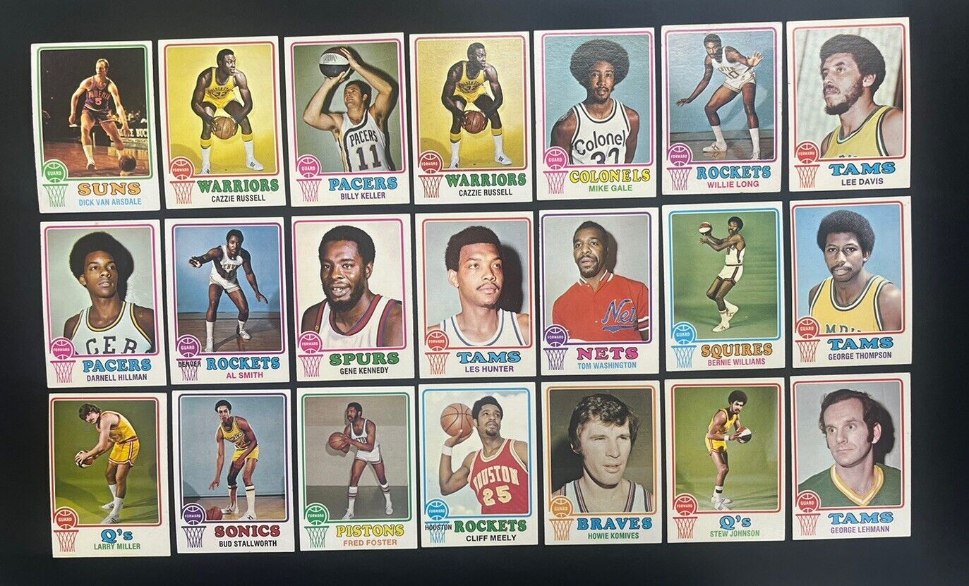 1972-73 Topps NBA Basketball Lot Of 125 