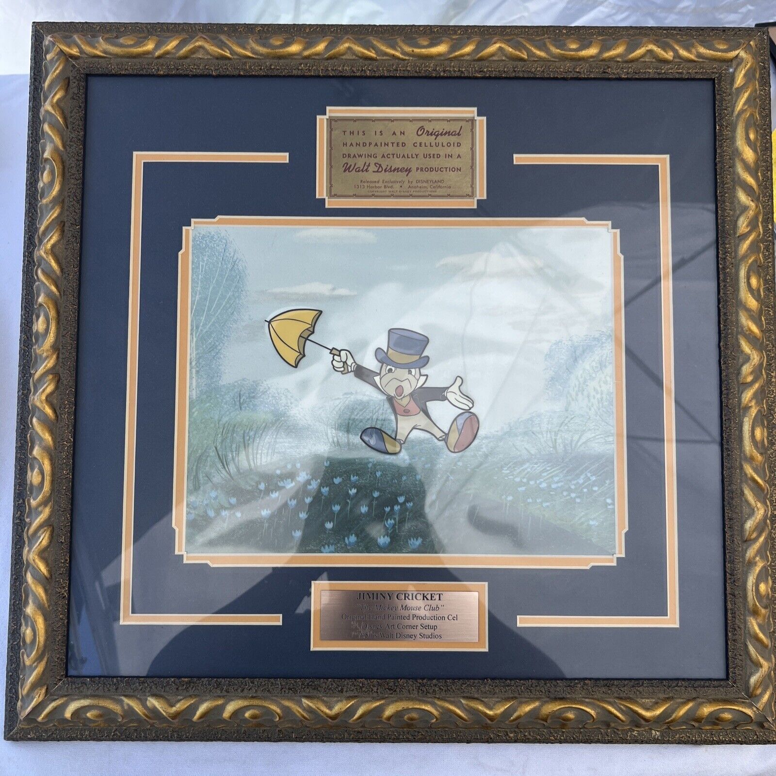 Disney Pinocchio-Jiminy Cricket Original Production Cel-1950\'s Art