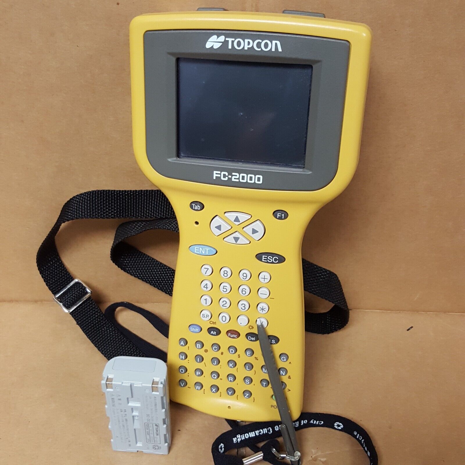 Topcon FC-2000 Data Collector w/ Stylus & Battery (No Charger) - USED