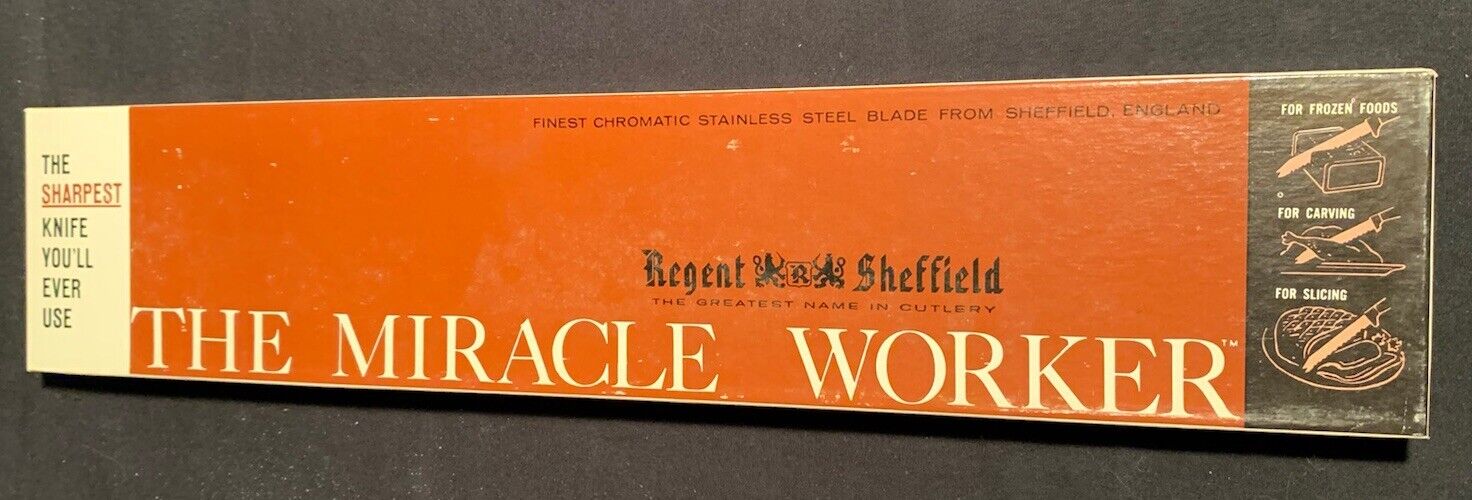 Vtg Regent Sheffield The Miracle Worker Stainless 21\