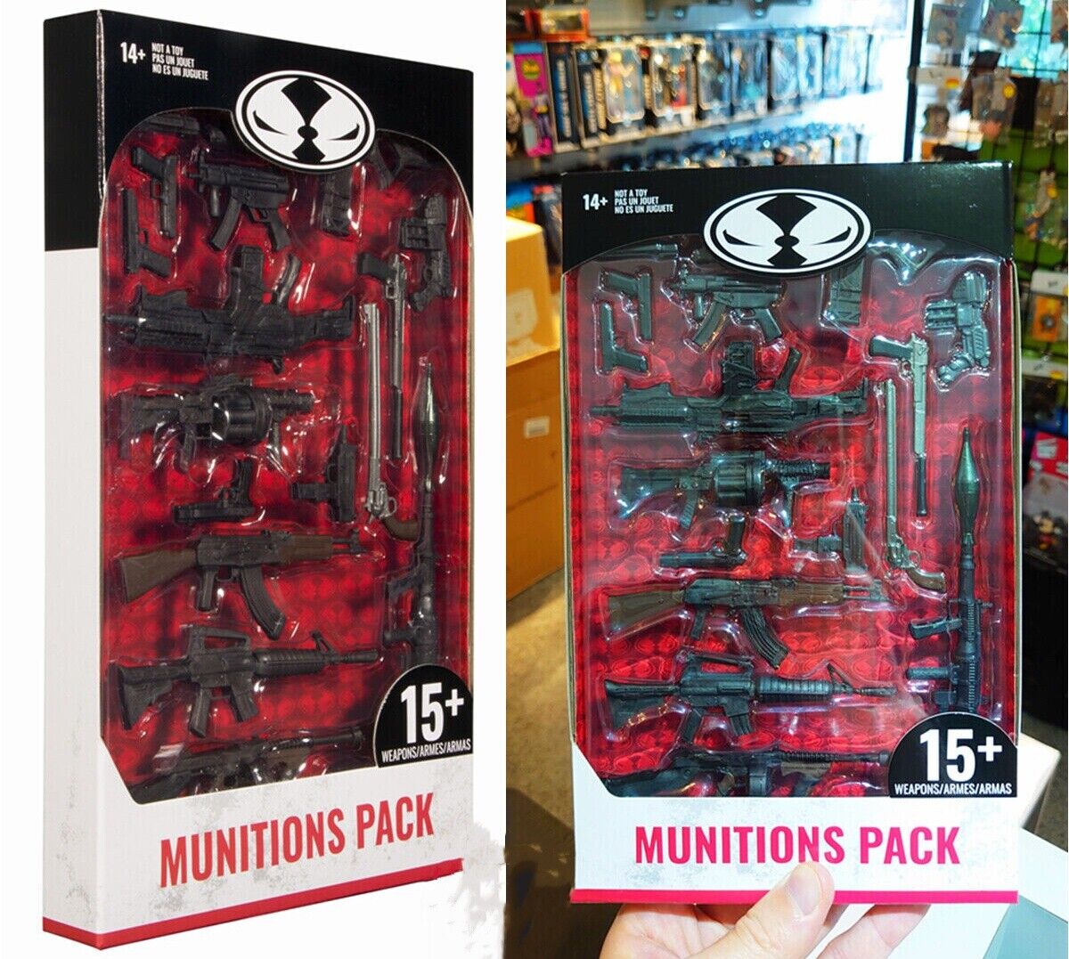 2024 McFarlane Toys MUNITIONS PACK Weapons Guns For 7\