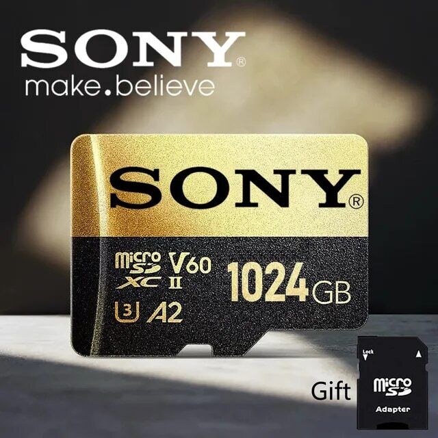 SONY Micro SD Card High Speed 32GB 128GB 256GB 512GB MicroSD U3 A2 TF Flash Card