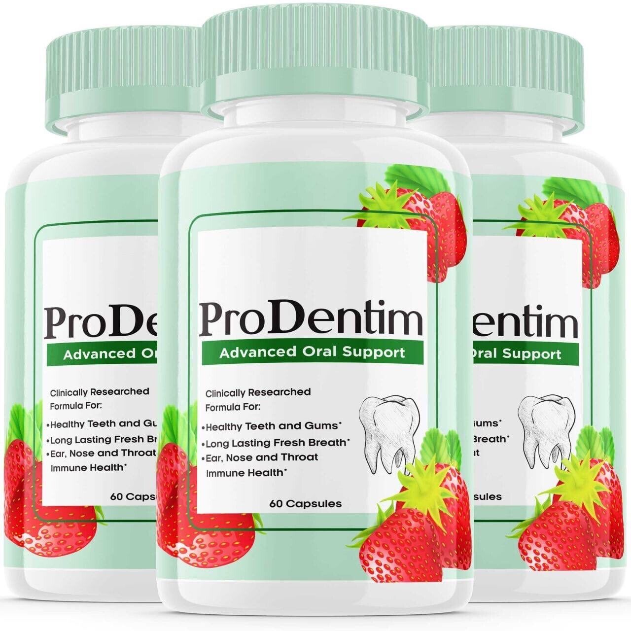 3-Pack Prodentim for Gums and Teeth Health Prodentim Dental Formula 180 Capsules