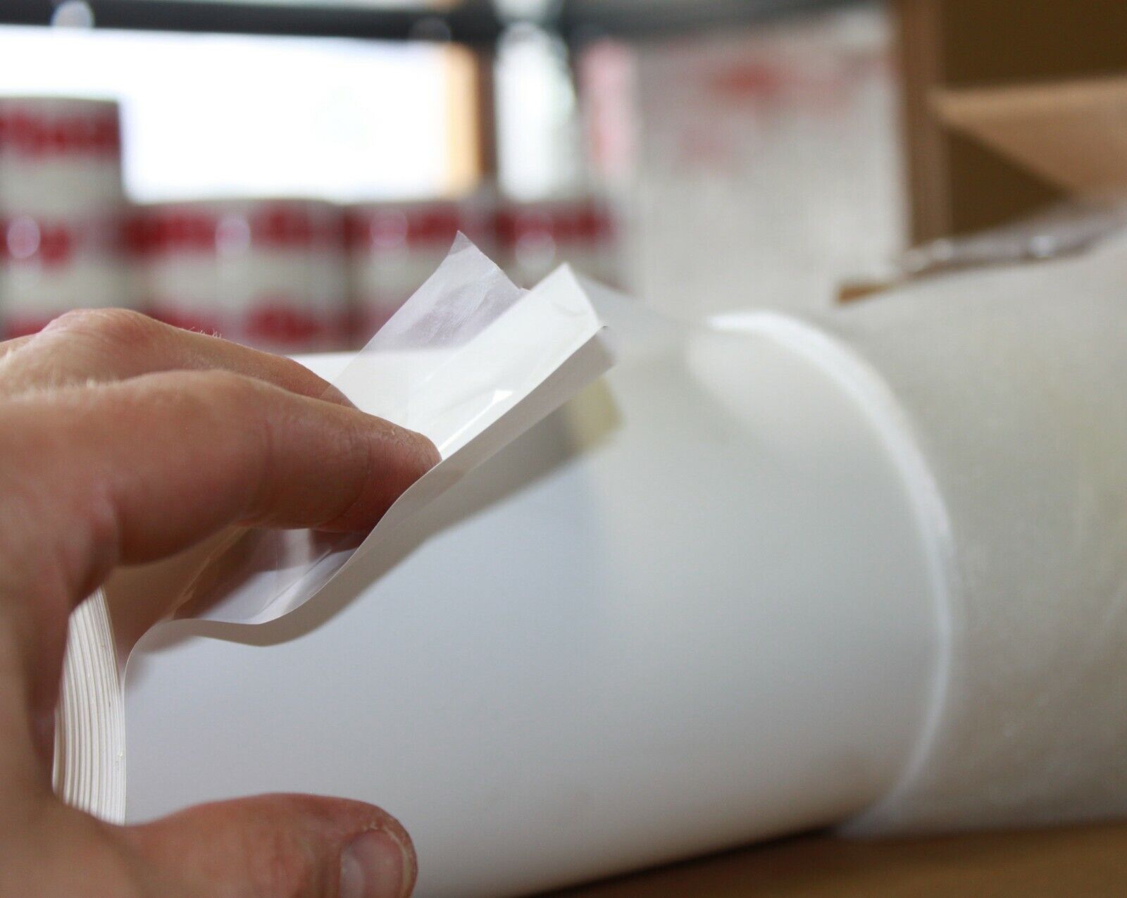 Inkjet Printable Poly-Vinyl Banner Roll Tear-Proof Self-Adhesive Water-Resistant