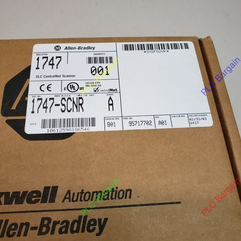New Allen Bradley 1747-SCNR SER A SLC 500 ControlNet Scanner Module 1747SCNR