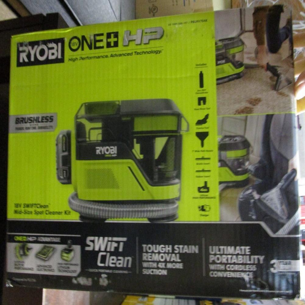 (USED) RYOBI ONE+ HP 18V Brushless Cordless SWIFTClean Mid-Size Spot Cleaner wit
