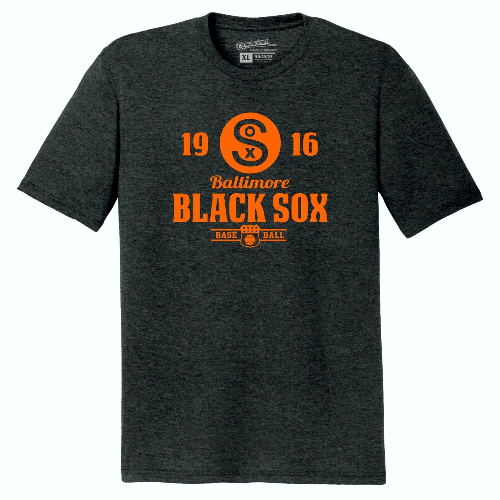 Baltimore Black Sox 1916 Baseball TRI-BLEND Tee Shirt - Orioles