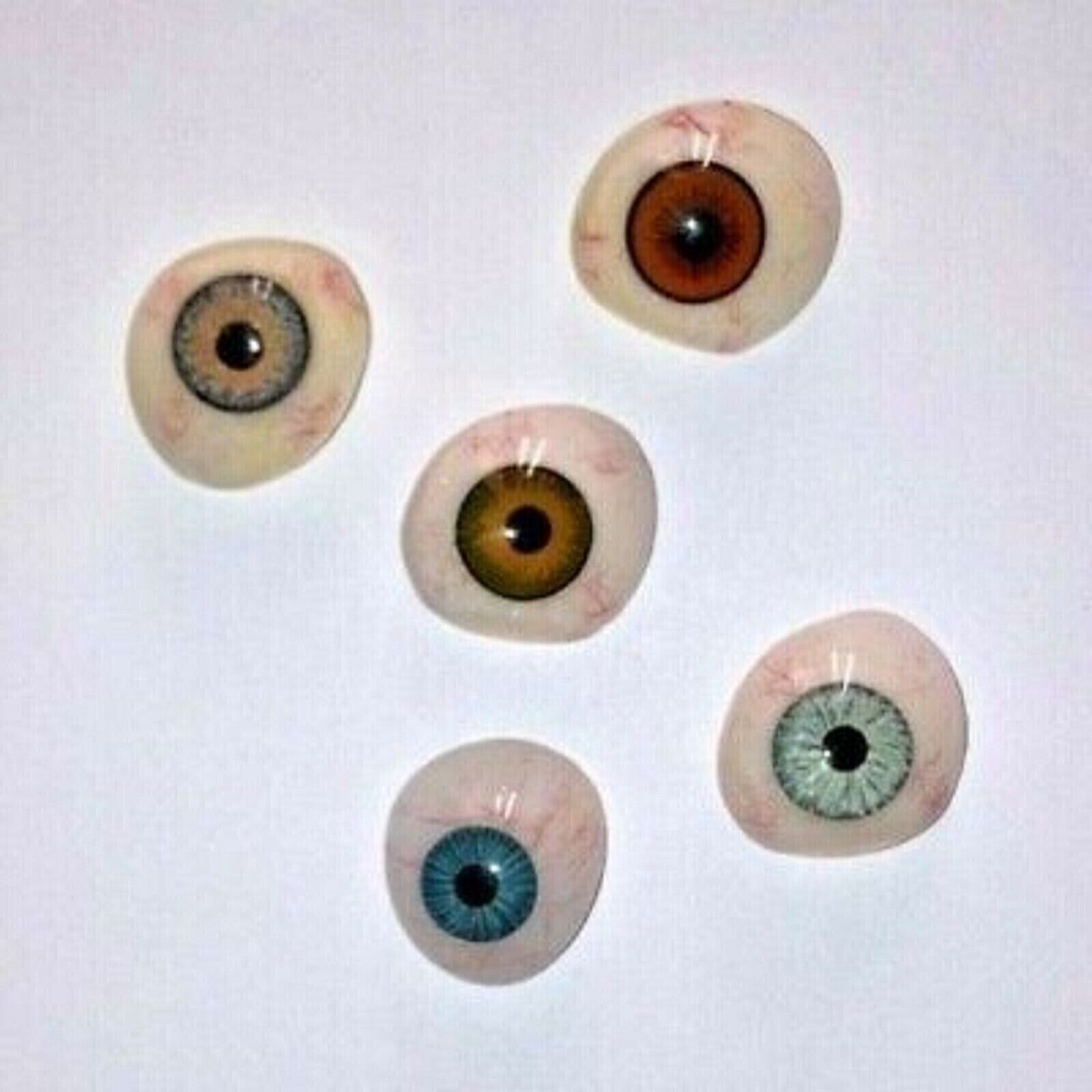 Antique Artificial Mix Eye Set Of 5 Pcs Vintage Human Prosthetic Eye