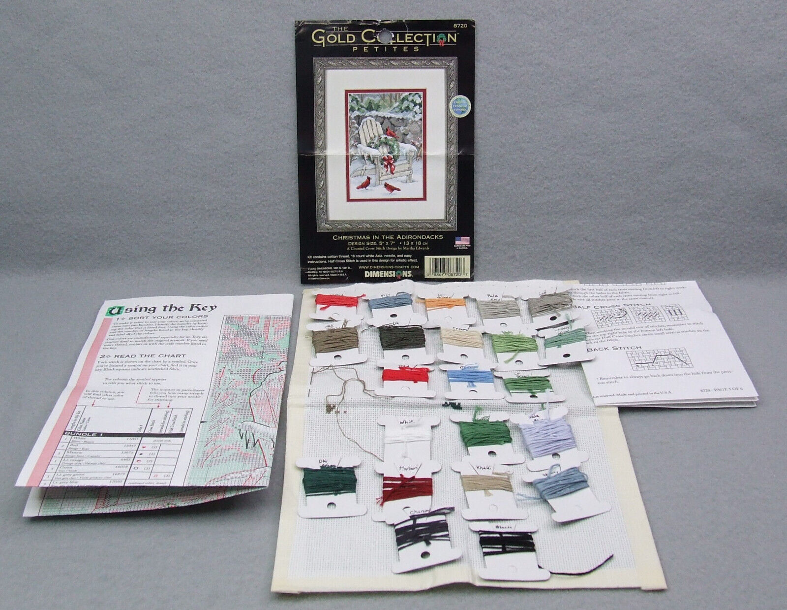 Dimensions Gold Collection Petites Cross Stitch Kit 8720 Christmas Adirondacks