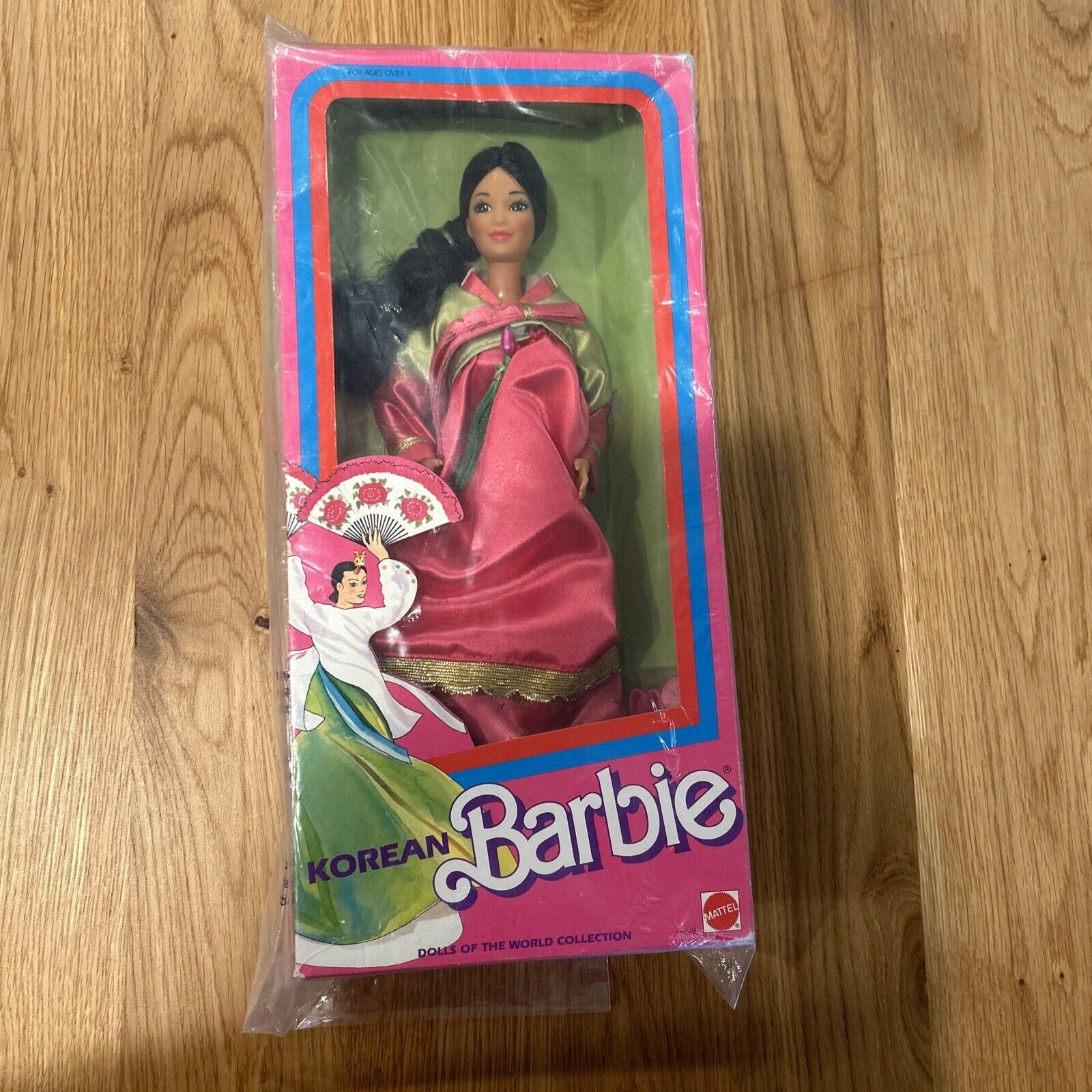 Dolls Of The World Collection 1987 Korean Barbie Doll Asia NIB NRFB Mattel