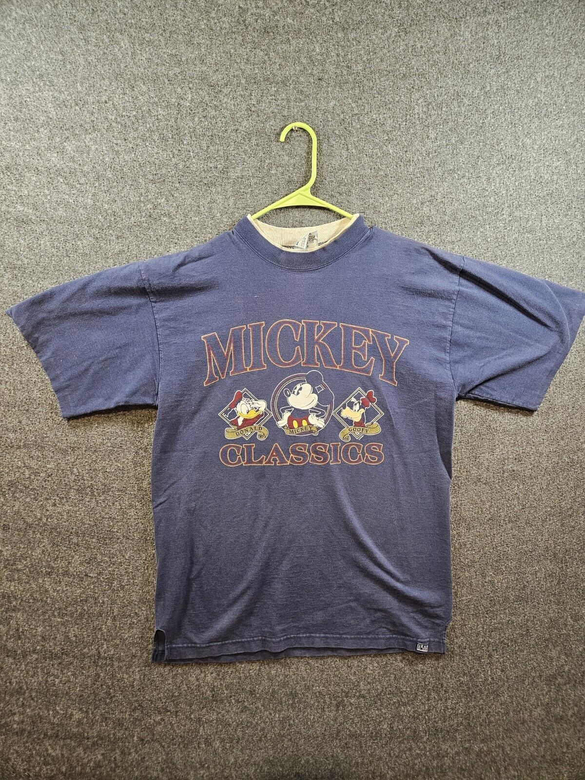 Vintage Mickey Classics T-Shirt 90s Gear For Sports Made In USA XL Used 