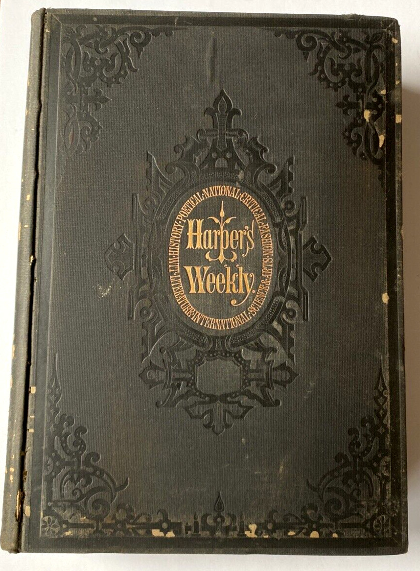 1897 Harpers Weekly Bound Entire Complete Year Vintage Ads