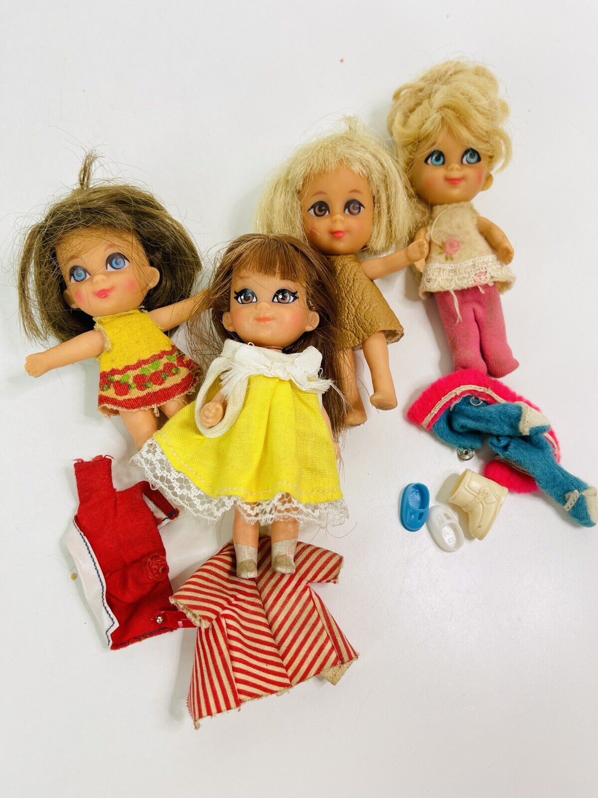Lot of 4 Little Kiddies Mattel Liddle Kiddle 1965