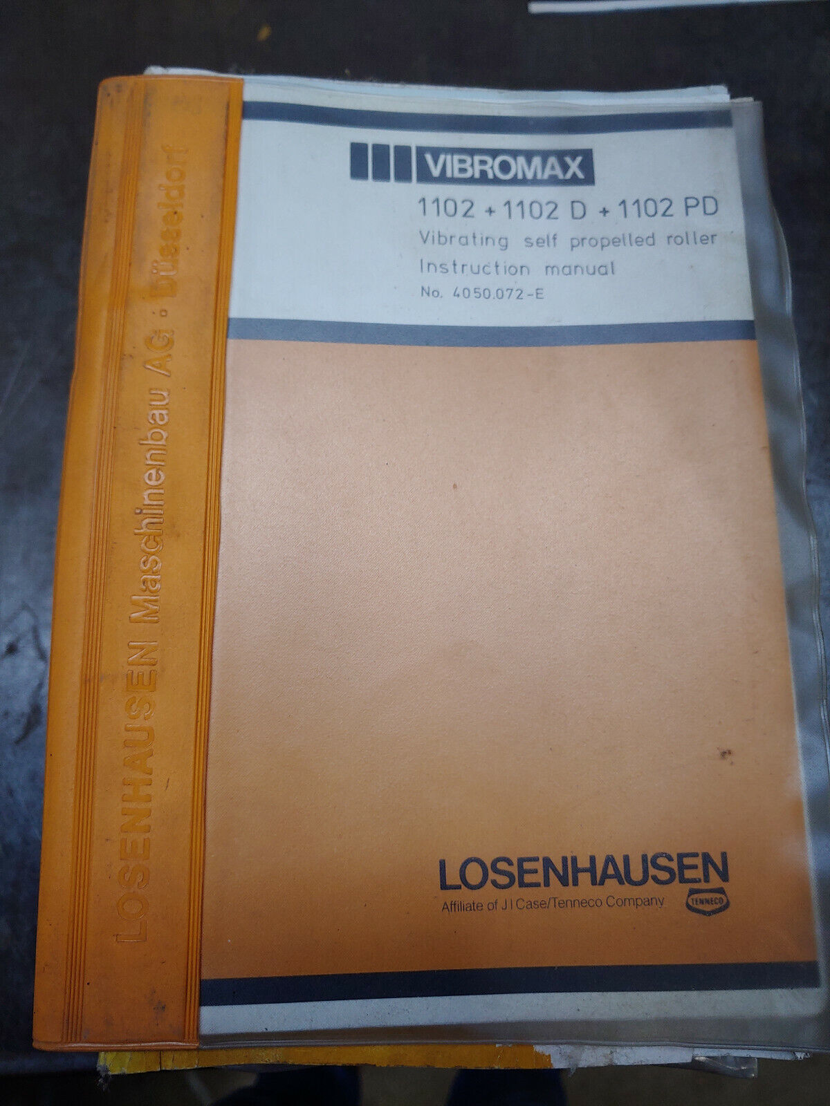 VIBROMAX 1102+1102D+1102PD INSTRUCTION MANUAL No.4050.072-E LOSENHAUSEN
