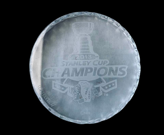 Waterford CRYSTAL 2013 Chicago Blackhawks Stanley Cup Championship Hockey Puck