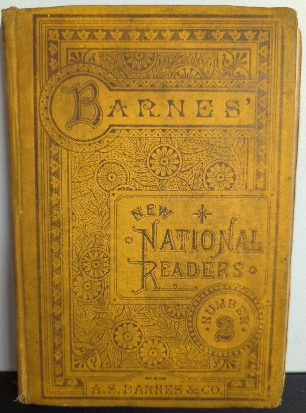 Barnes New National Readers - 1882 -  Number 2 - Antique Book - Hardcover